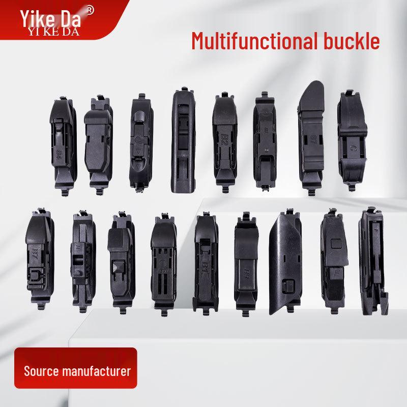 Essuie-glace avant sans armature à tête remplaçable multifonctionnel à ajustement universel