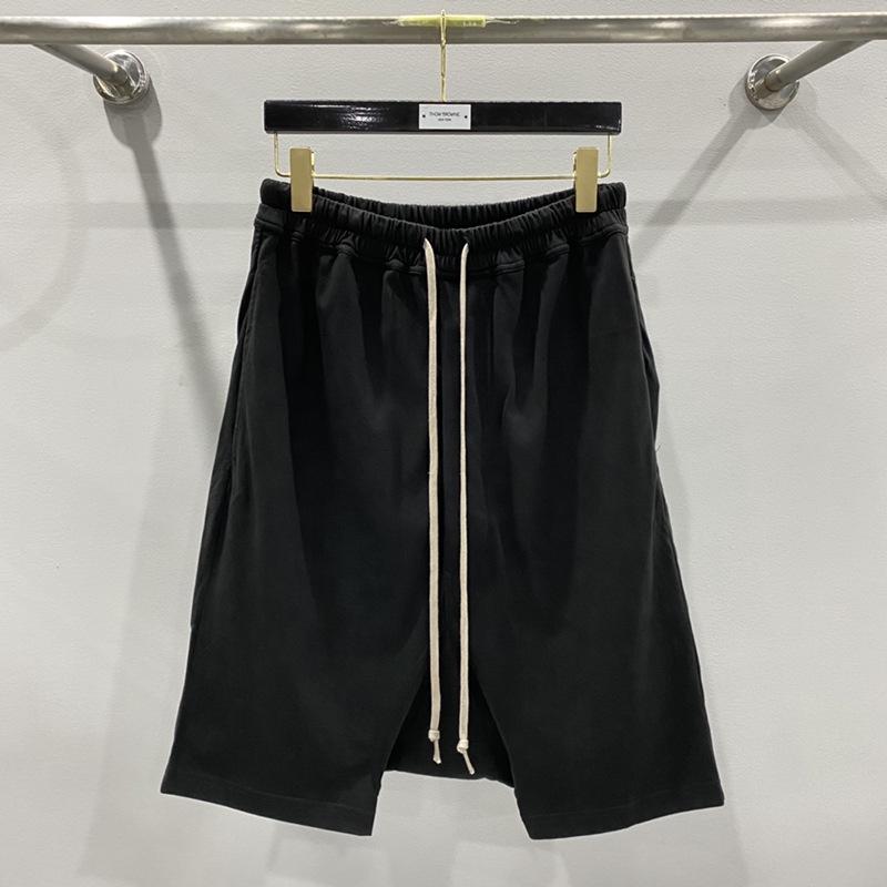 

Мужские темные шорты-шаровары SUBHUMAN | Повседневный дизайн средней длины с приспущенным пахом L