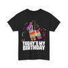 Llama Today's My Birthday Shirt, Animals Lovers Llama Men Shirt