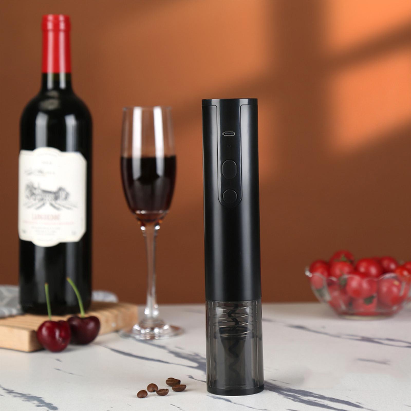 

Electric bottle opener red wine cork opener rechargeable wine opener household wine opener black