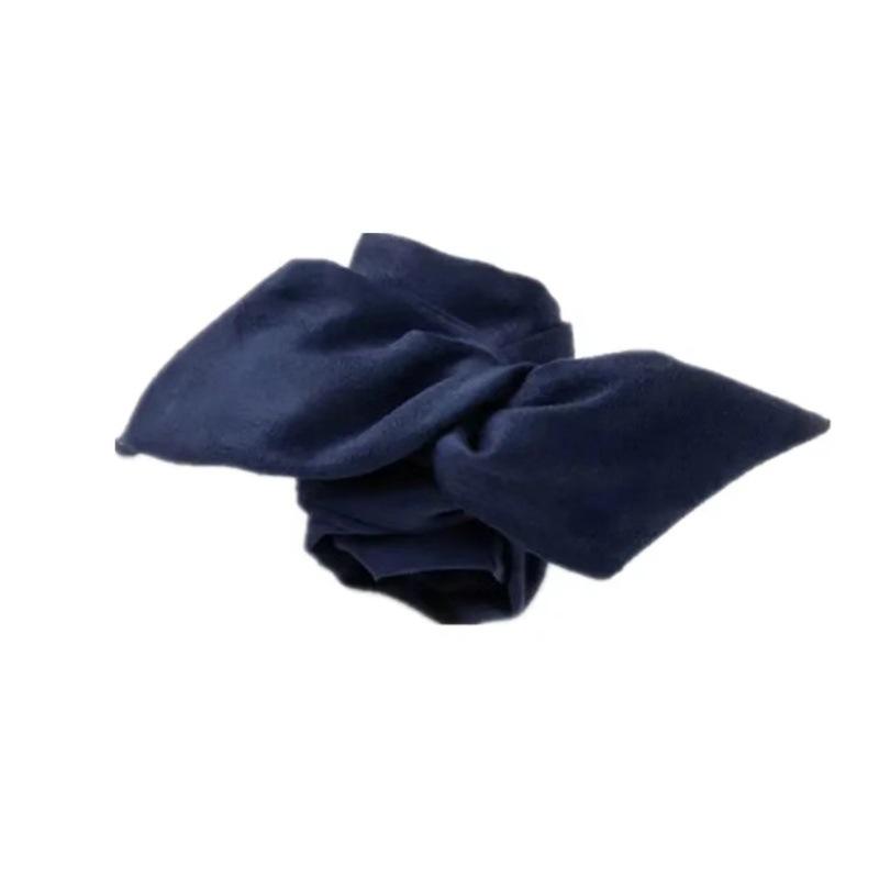 The New Japanese Retro Solid Color Fabric Iron Wire Hair Rope A Wide-brimmed Headband for Ladies To Tie Their Hair in A Low Ponytail