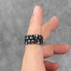 Stainless Steel Man Men Rings Punk Rock Gothic HipHop Domineering Multiple Skull Carving for Biker Male Boy Fashion Jewelry Gift