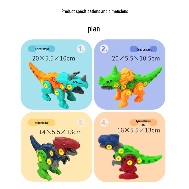 DIY Tyrannosaurus Rex Educational Toy Egg - Assemble & Disassemble Building Blocks for Children