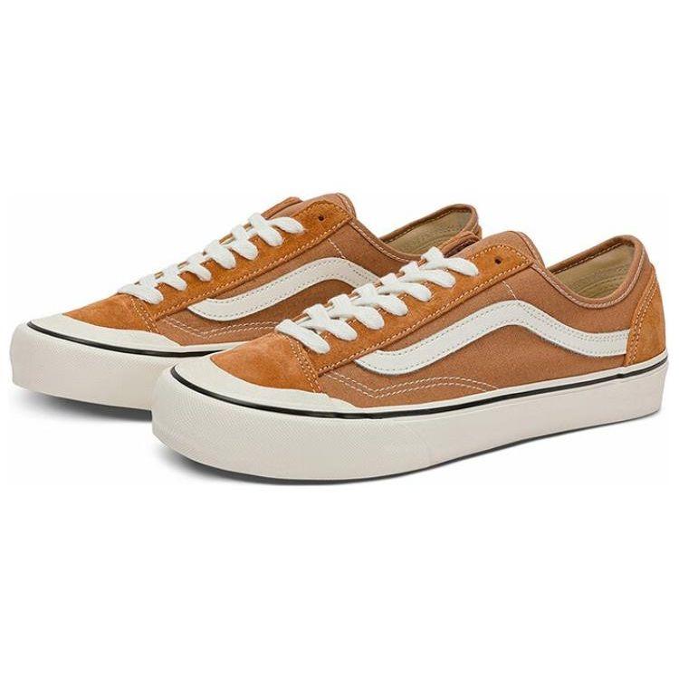 Vans Style 136 VR3 Fashion Versatile Low-Top Skate Shoes Unisex Sneakers Orange VN0A4BX9BKQ
