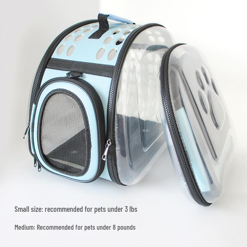 Large Capacity Breathable Foldable Pet Carrier Backpack for Dogs and Cats