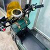 Motorcycle Waterproof Tool Bag with Lock - PU Leather Saddlebags Are Used for Storing Seat Belts and Buckle Side Pockets In the Front and Back for