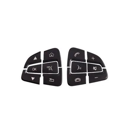 

2Pcs Car Styling Steering Wheel Button Covers Trim Stickers For Mercedes Benz C200L GLA200 CLA GLE GLC260 C200L Car Accessories