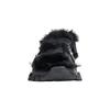 Balenciaga Track Sandal Fake Fur Black 668561W3CQ31000