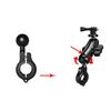 High Strength Motorcycle Fixed Bracket Adapter 25MM Ball Head Handlebar Mirror Bracket Base Bicycle Mobile Phone GPS Mount Stand