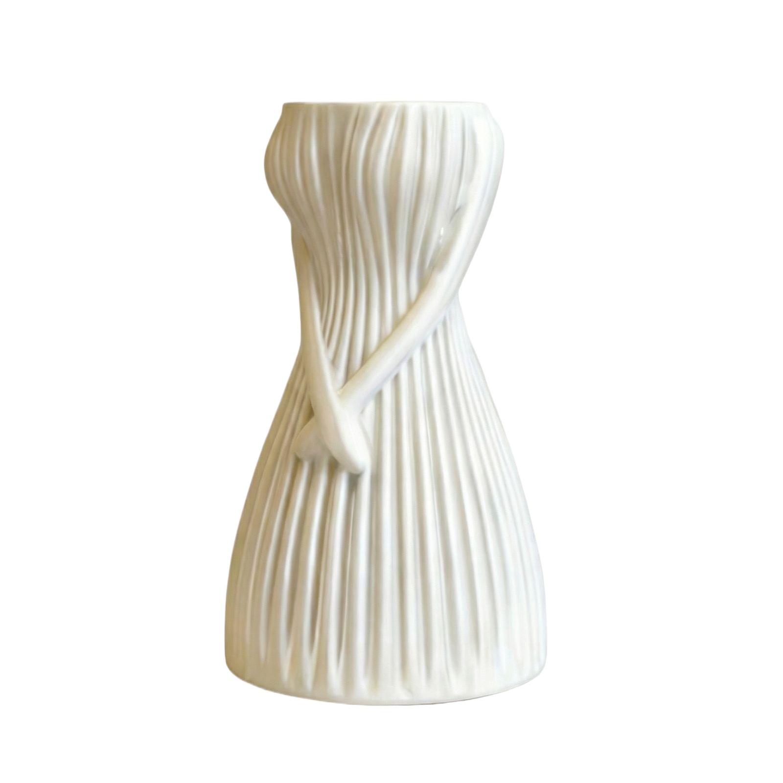 Creative Shaped Flower Pots, Art Flower Vessels, Home Decoration Flower Pots One Size белый