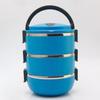 Stainless Steel Multi-layer Insulated Lunch Box Circular Sealed Lunch Box Student Office Workers Portable Handheld Bento Boxs