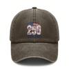 2026 Commemorative Baseball Hat - Vintage Washed Unisex Polyester Adjustable Curved Brim Hat Patriotic Streetwear Baseball Cap For Independence Day