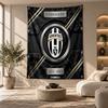 Decorative Tapestry,Juventus FC Printed Wall Art, Lightweight Wall Hanging For Bedroom Background