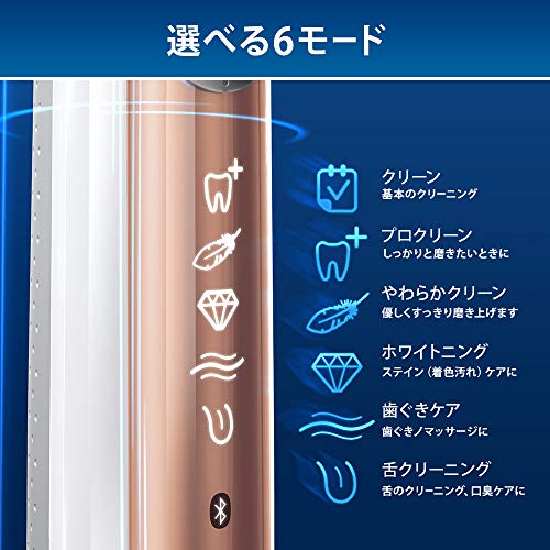 Brosse à dents électrique Braun Oral B Genius 9000 Or Rose D7015256XCTRG