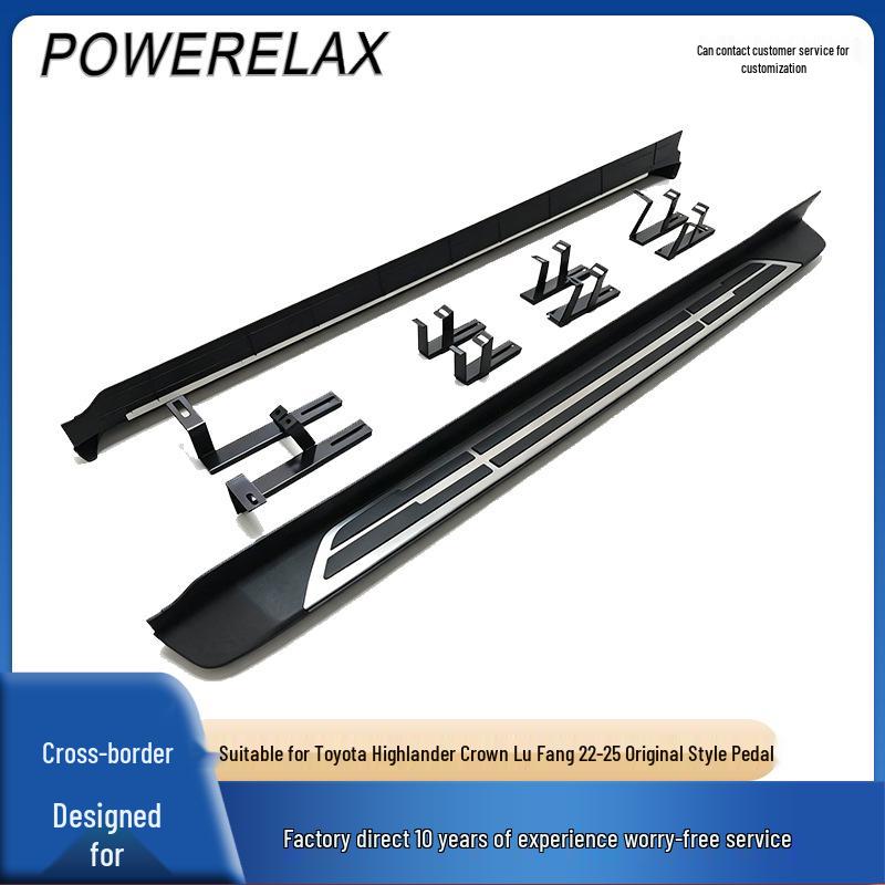 Flat Corner Side Step Boards & Foot Pedals for 2009-2011 Toyota Highlander