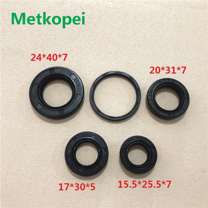 scooter DIO50 full complete engine oil seal rubber crankshaft gear shaft seal for Honda Elite 50cc DIO 50 ZX50 AF34 AF35 AF38