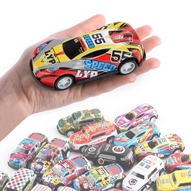 Children'S Puzzle 1:72 Pull Back Inertial Alloy Racing Simulation Sports Car Racing Alloy Car Model 30 Color Boxes
