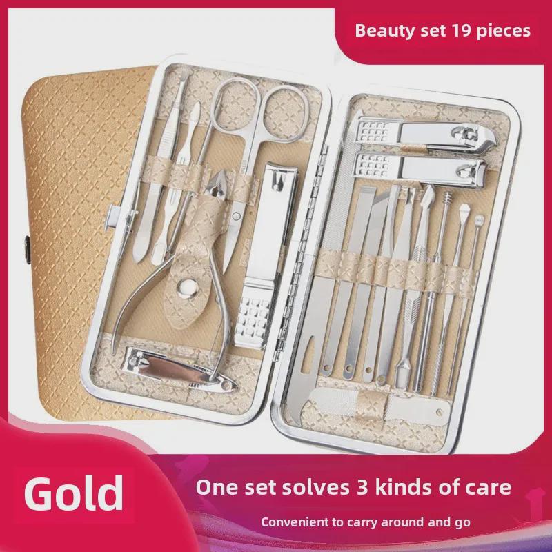 Nagelknipser-Set aus Edelstahl – Multifunktionale Pediküre-, Maniküre- und Peeling-Werkzeuge