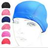 Nylon Lycra Swim Cap with Cloth Lining, Cardboard Packaging, Available In Solid and Multi-Color Choices