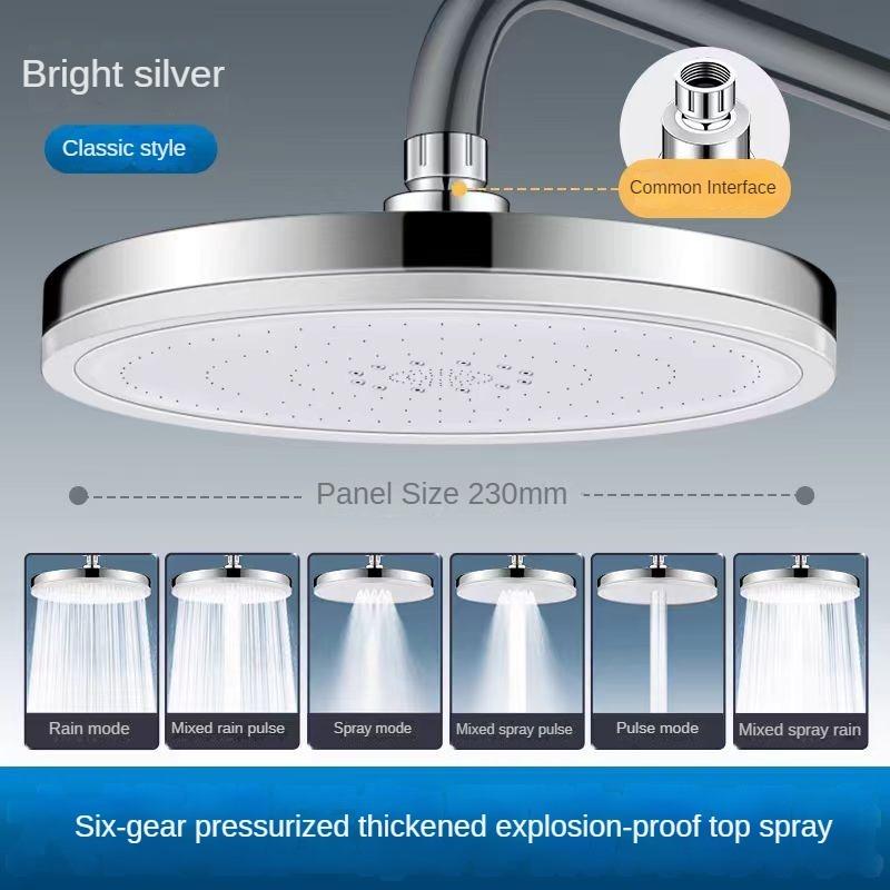 Cap de duș reglabil cu șase viteze Cap de duș de înaltă presiune Seturi de capete de duș Accesorii pentru baie