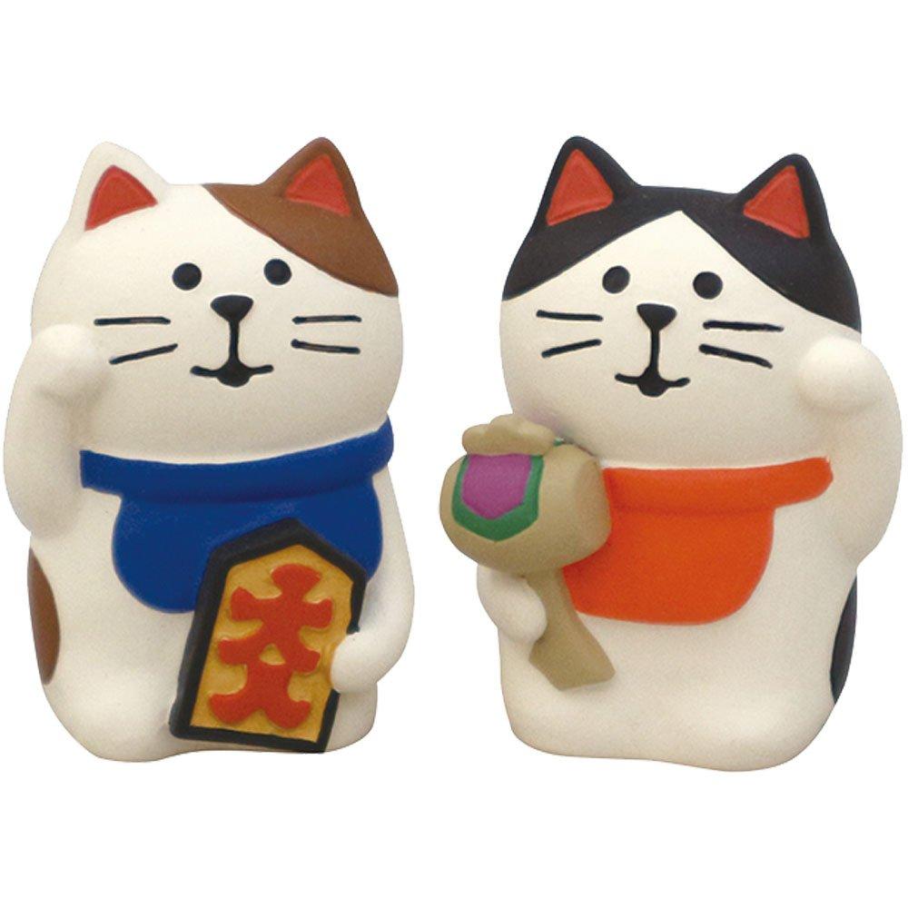 

Decore Пара белых манеки-неко 25 x 22 x 36 мм Упаковка из 2 кошек, Размер (Огурец ZCB-92704),