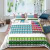 Periodic Table Of Elements Duvet Cover Science Bedding Set Microfiber Chemistry Lovers Learning Image For Kids Teens Adult Decor