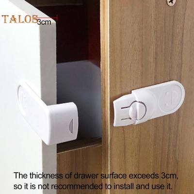 4Pcs Drawer Locks Tight Anti-pinch Hand Self-Adhesive Practical Baby Safety Buckle Cabinet for Home