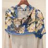 Light Luxury Astrolabe Silk Silk Scarf Spring And Autumn Medium And Long Bow Mulberry Silk Streamer Holiday Gift