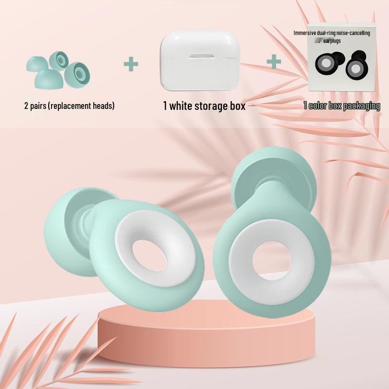 Silicone Soundproof Earplugs for Sleep & Travel - Noise Reduction for Dorms & Airplanes