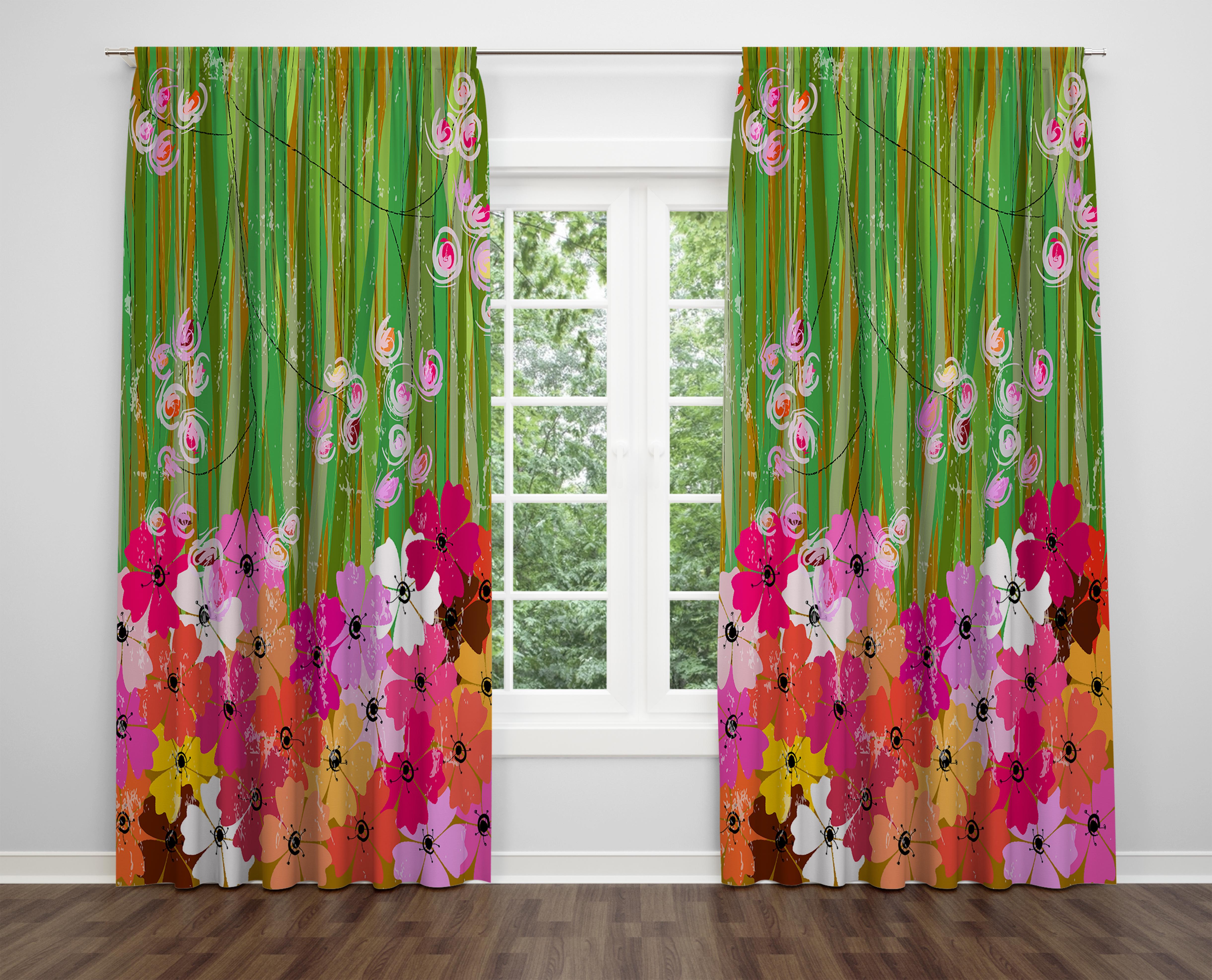 

Декоративний дизайн, високоякісна бавовняна тканина, ви можете вибрати одну або подвійну фіранку з крила 1 piece різнокольоровий