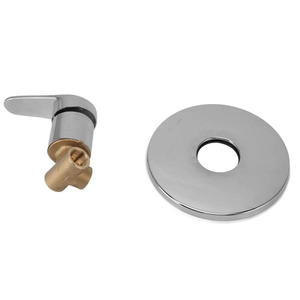 Wall Concealed Shower Faucet With Decorative Cover Hot Cold Water Tap Rust Proof Wall Mounted Mixer Faucet for Home Hotel