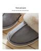 2023 Suede Cotton Slippers: Warm, Thick Wool for Men & Women, Ideal for Autumn & Winter