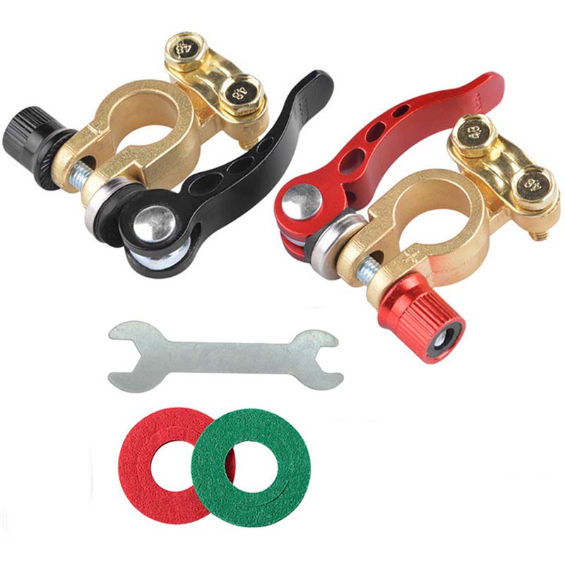 

12V 24V Quick Release Disconnect Car Battery Terminal Connectors Top Post Automobile Wire Cable Clamp For Boat Race Auto