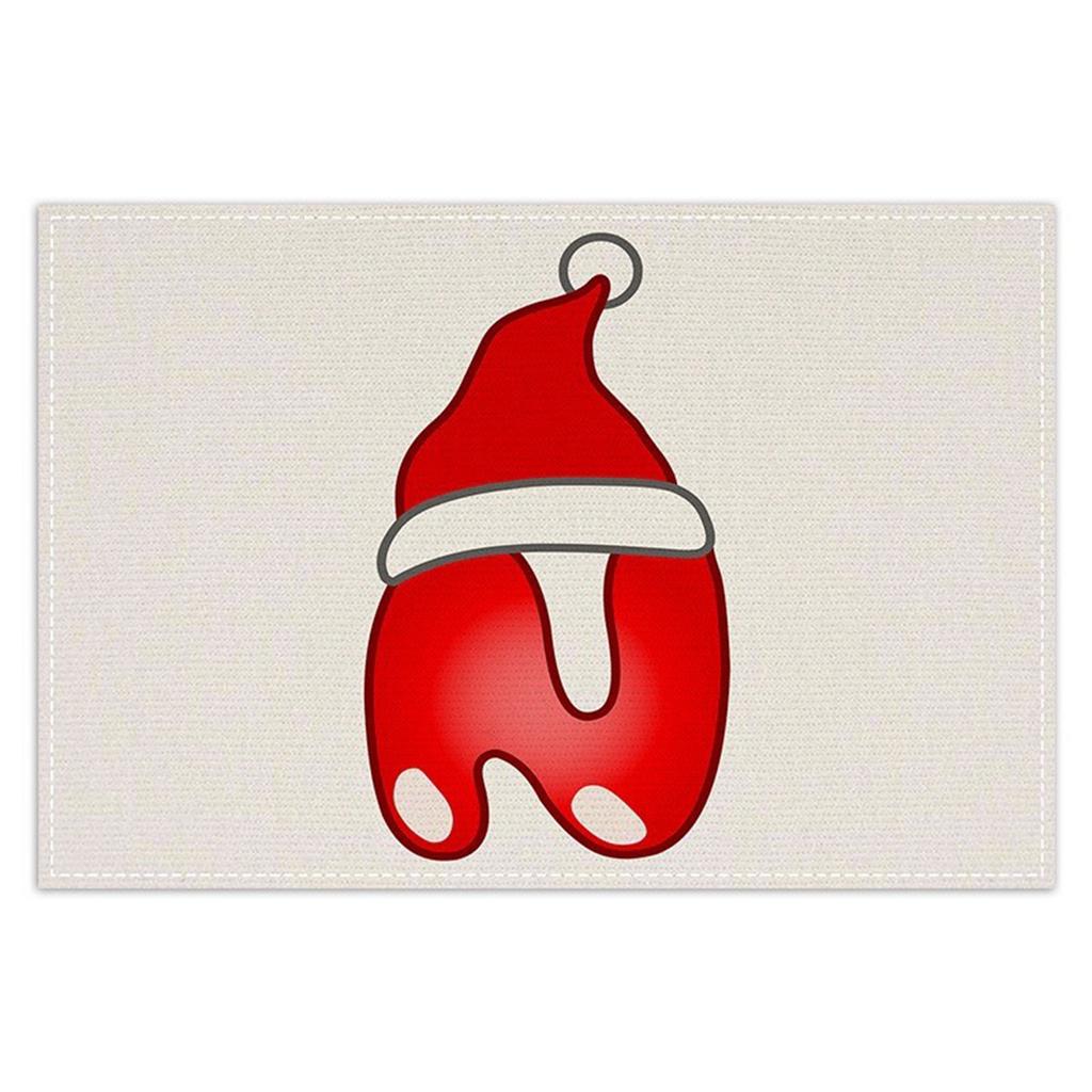 Christmas Letter Placemats, Festive Table Decorations, Tablecloths, Tea Flags, Festive Party Restaurant Tablecloths.