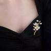 Elegant Jasmine Flower Brooches For Women Fashion Plant Pearl Brooch Vintage Clothing Decoration Party Gifts Jewelry Accessories