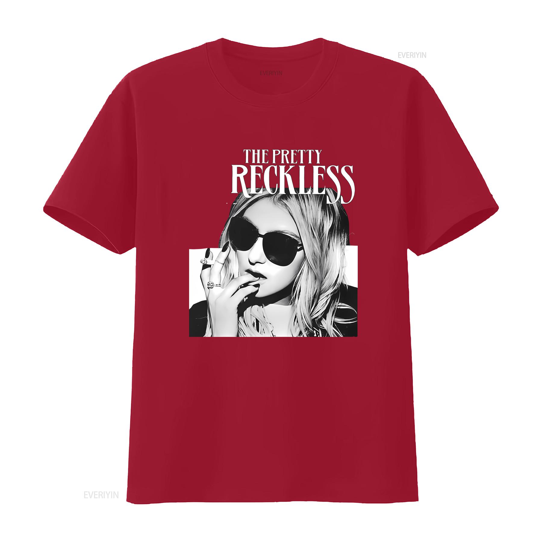 Stylish The Pretty Reckless Band T Shirt Available in Black Sizes S 2345XL vintage Washed homme designer clothes Slightly S