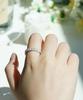 Alleun Silver 925 Layered Square Cubic Silver Ring