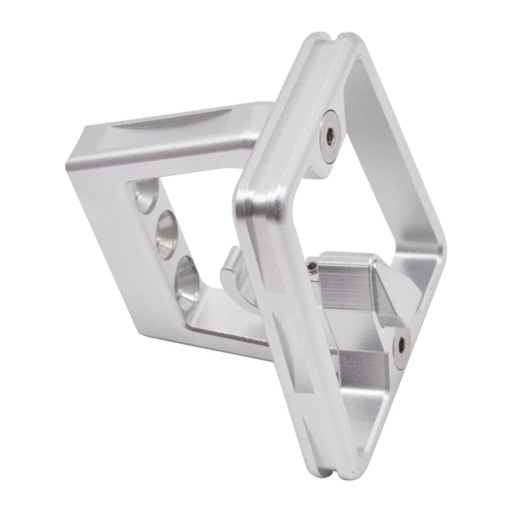 

Litepro Folding Bicycle Split Pig Nose Pad, Aluminum Alloy 3-Hole Front Shelf, Front Bracket for Brompton (Silver)