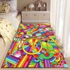 Colorful Retro Drum Set Design suitable as a non-slip mat for the living room or bedroom sofa