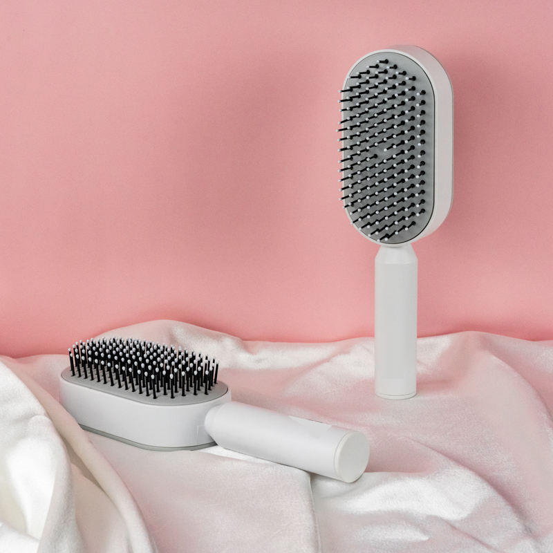Anti-Static and Frizz-Free Hair Detangler Soft Bristles Scalp Care Comb Ergonomic Customizable Hair Care Comb