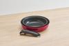Thermos Durable Series 3-Piece Detachable Frying Pan Set (DA), Induction and Gas Compatible, Deep Red, Frying Pan is Dishwasher Safe (KSD-3A DR)