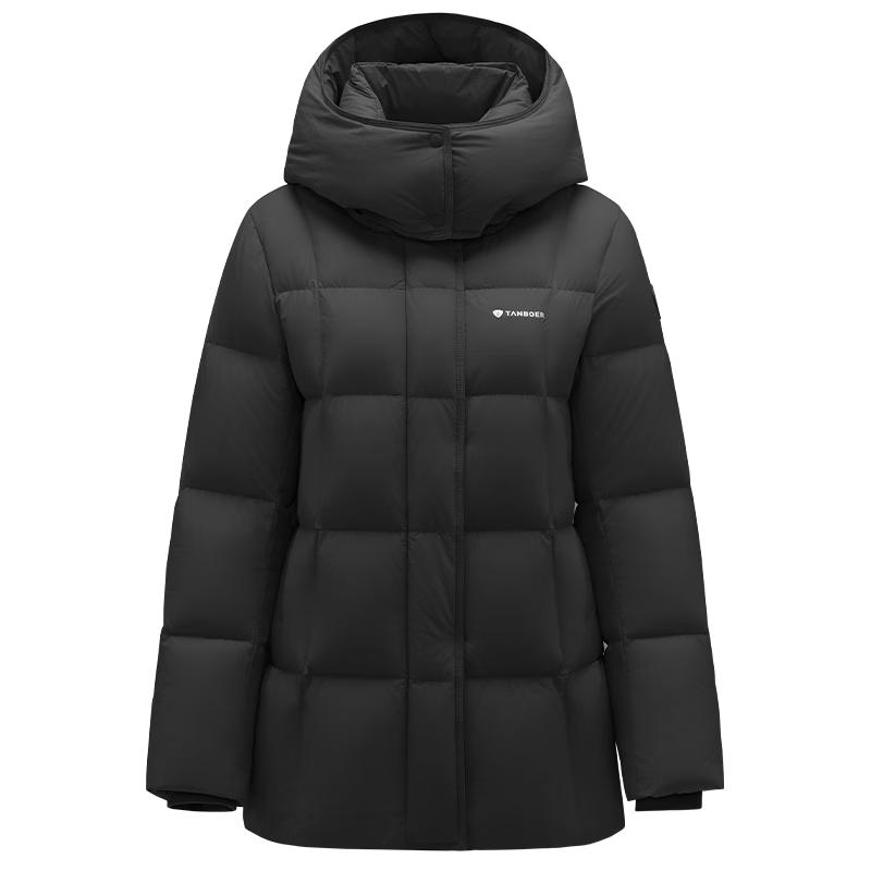 Tamboer Women's Mid-Length Detachable Hood Down Jacket TB5530558Z