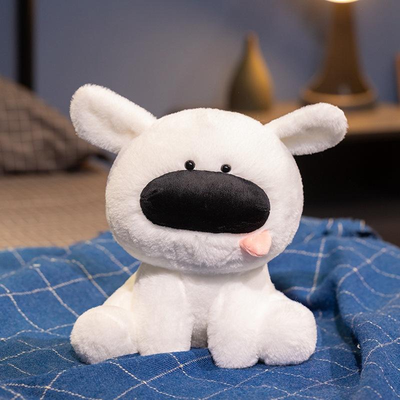 

Милая Милая Кукла Собака с Большим Носом Плюшевая Игрушка Кукла Щенок Детская Успокаивающая Тряпичная Кукла Подарок на День Рождения 24cm（0.2kg） белый