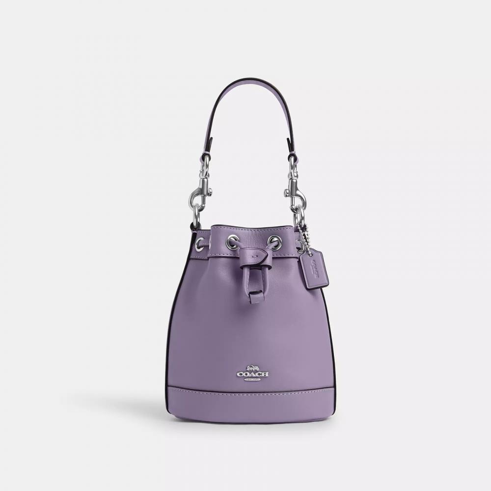 Buy Coach Mini Bucket Bag Silver Chalk at affordable prices — free