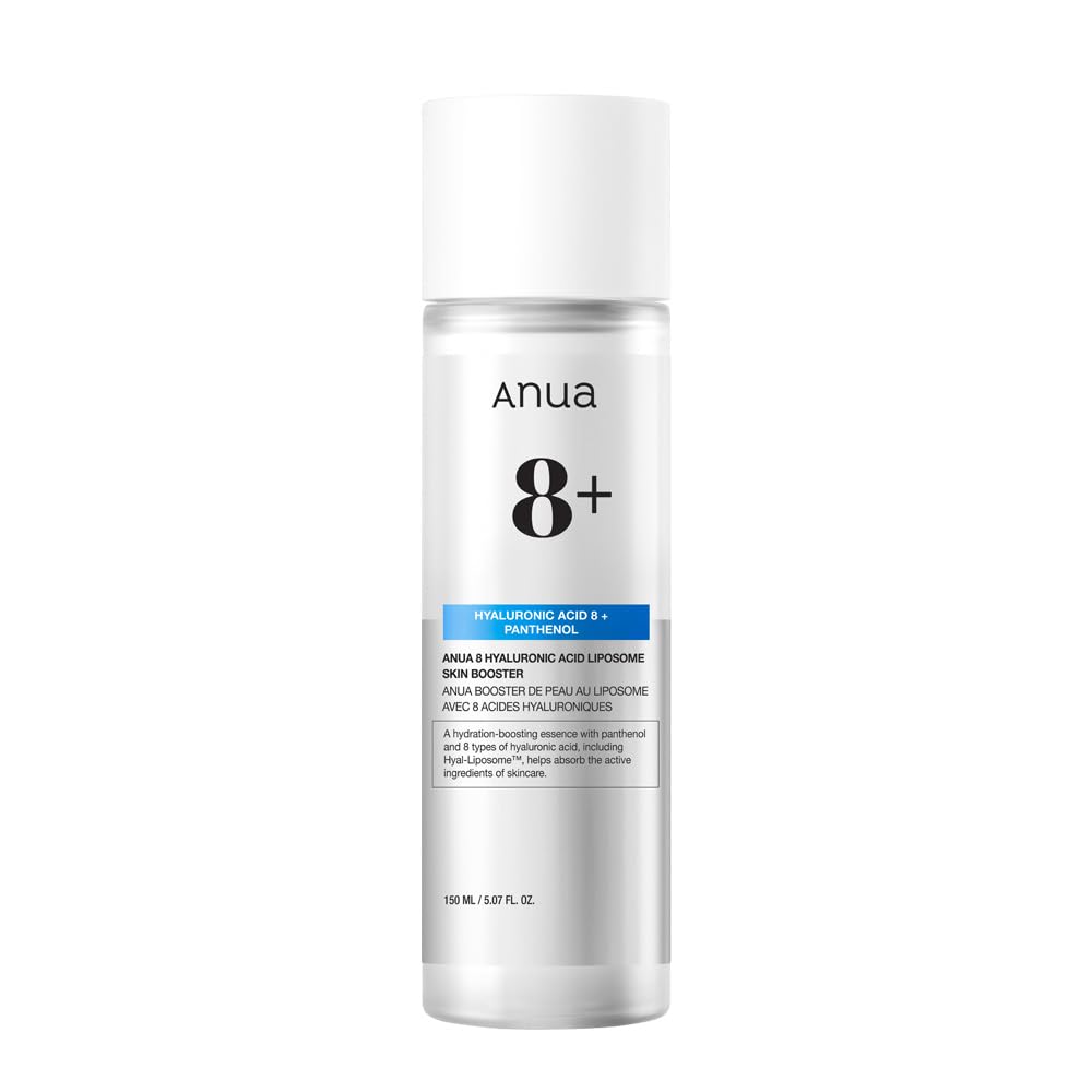 ANUA 8 Hialuronowy Liposomowy Booster do Skóry 150ml - Nawilżający Toner do Skóry Suchej/Mieszanej, Złuszcza i Dodaje Blasku, Koreańska Pielęgnacja Skóry