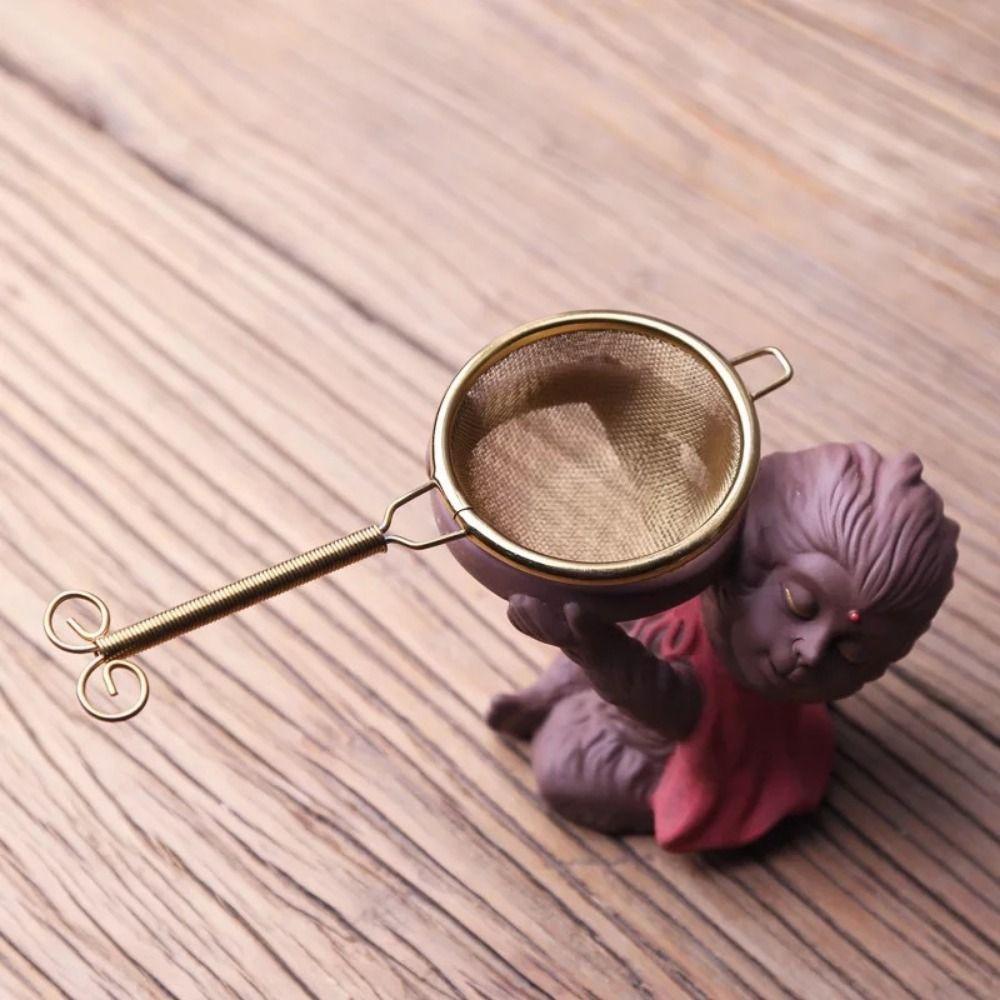 Stainless Steel Wire Tea Strainer Short/Long Handle Skimmer Spoon Premium Fine Mesh Colander  Oil