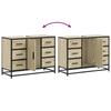Washbasin Cabinet in Sonoma Oak 80 x 33 x 60 cm Particleboard