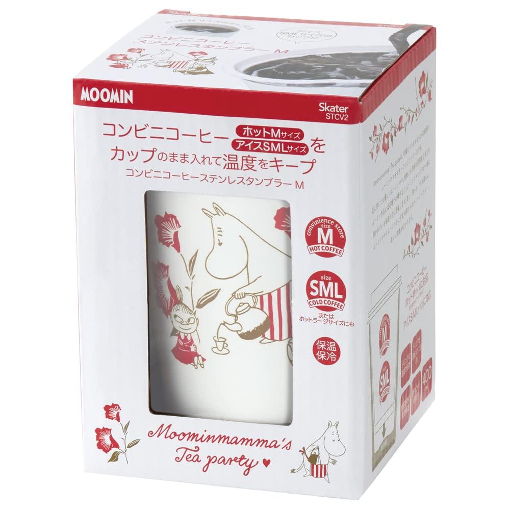 Skater Convenience Store Coffee Stainless Steel Tumbler 400ml Moomin Tea Party Vacuum Insulated Insulated/Cold STCV2-A