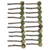 20pcs Rabbit Chewing Sticks Wooden Grass Ball Teeth Grinding Small Pet Biting Sticks for Hamsters Guinea Pigs
