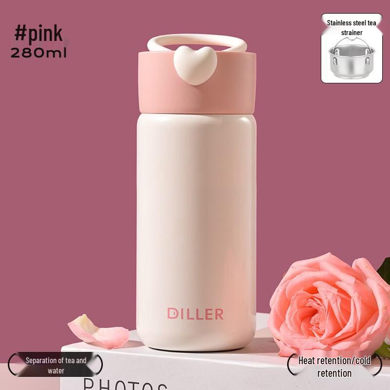 Diller 280ML Cute Stainless Steel Insulated Thermos